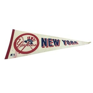 Vtg New York Yankees MLB Baseball Pennant Flag NICE!!